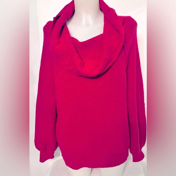 Free People Pink Sweater Cowl Neck -Small - Picture 1 of 6